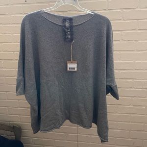 Magnolia Pearl Cashmere Boxy Sweater Gray One Size NWT